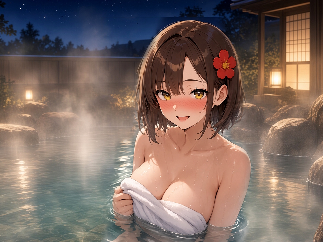 夏休みの秘密~部活マネージャーと貸切風呂で汗だく舐めまくって朝までハメまくった温泉旅行~ 画像7