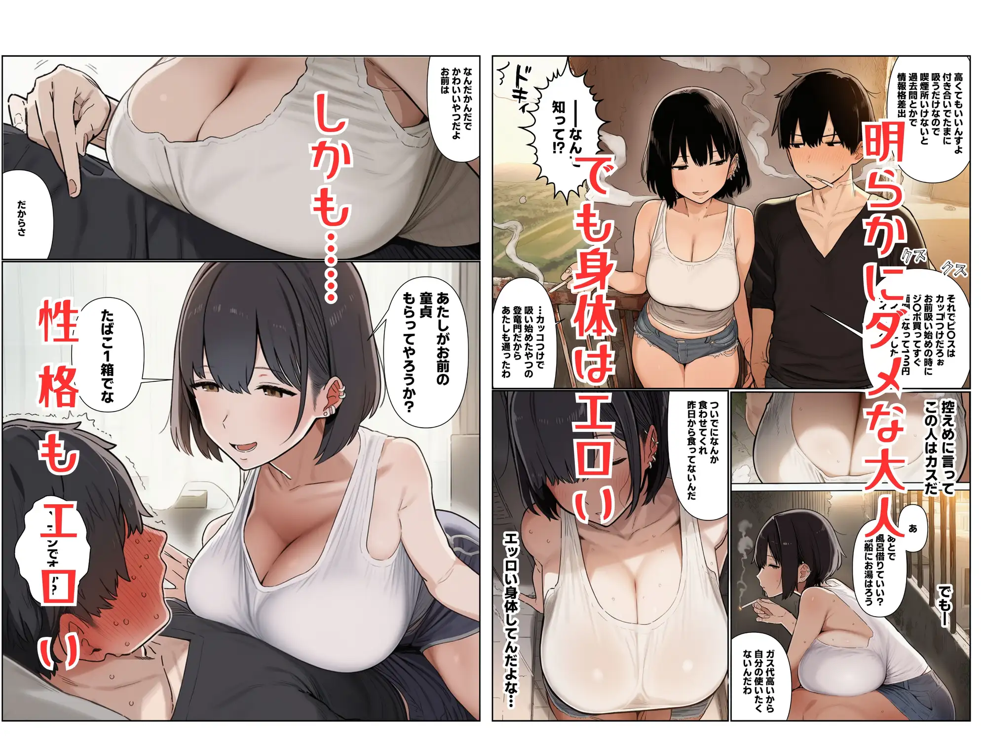 タバコ一箱でヤらせてくれる隣のヤニカスお姉さん サンプル画像 2