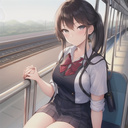 痴○電車にようこそ【美人女子高生の興奮した喘ぎ声つき】