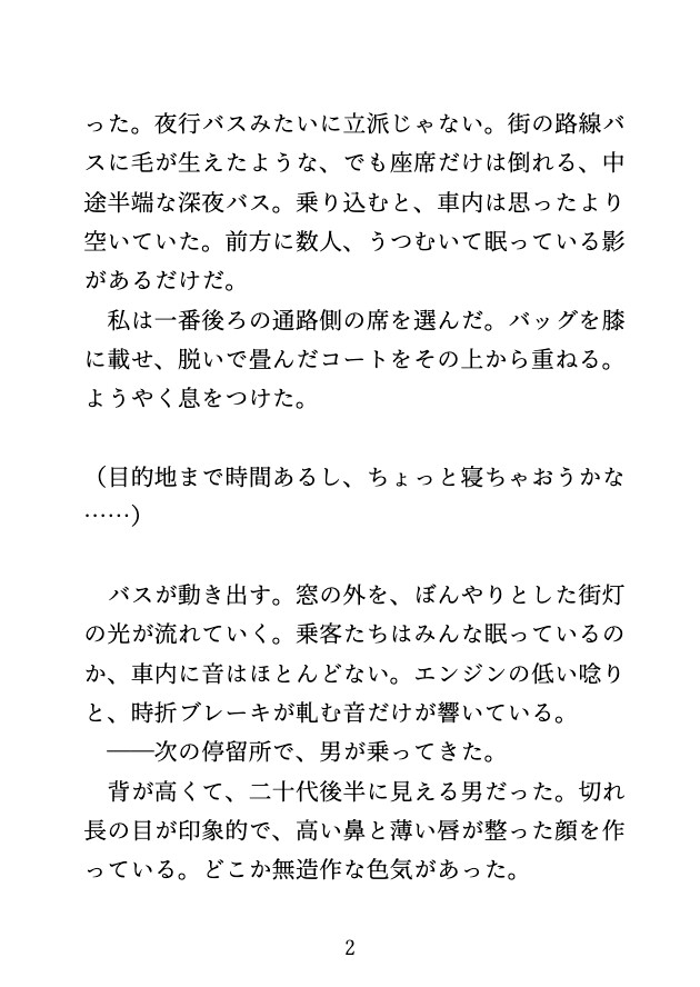 深夜バスで、隣のイケメンにクリだけでイかされ最後は終点の公衆トイレで犯された夜 画像2