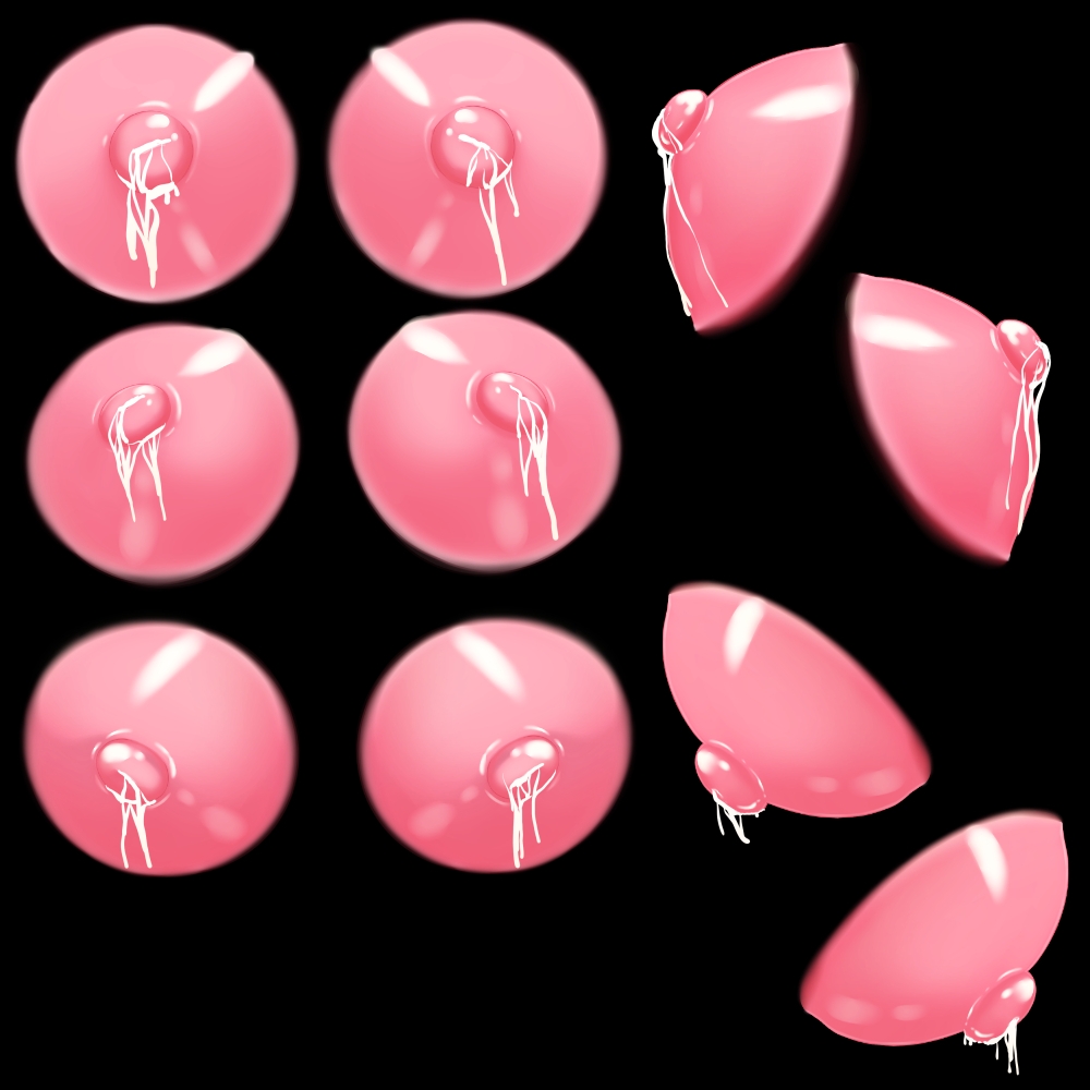 乳首素材(母乳あり)