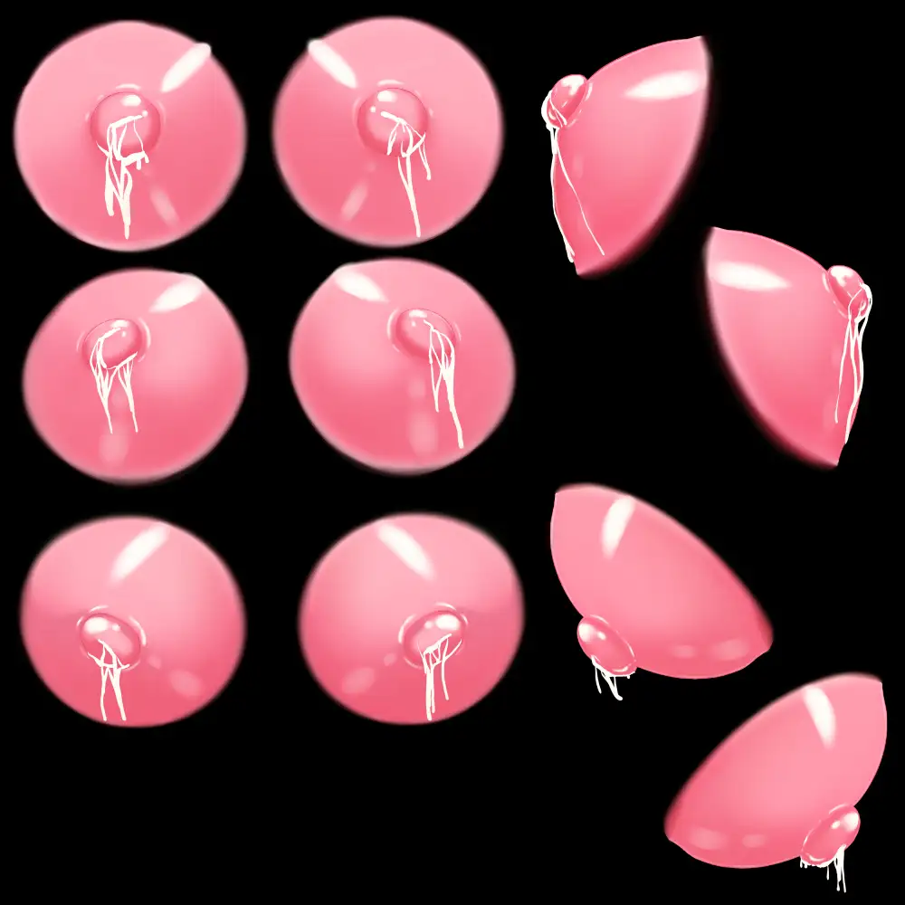 乳首素材(母乳あり) サンプル画像 2