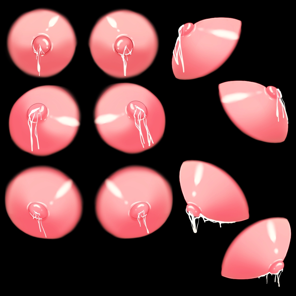 乳首素材2(母乳あり)