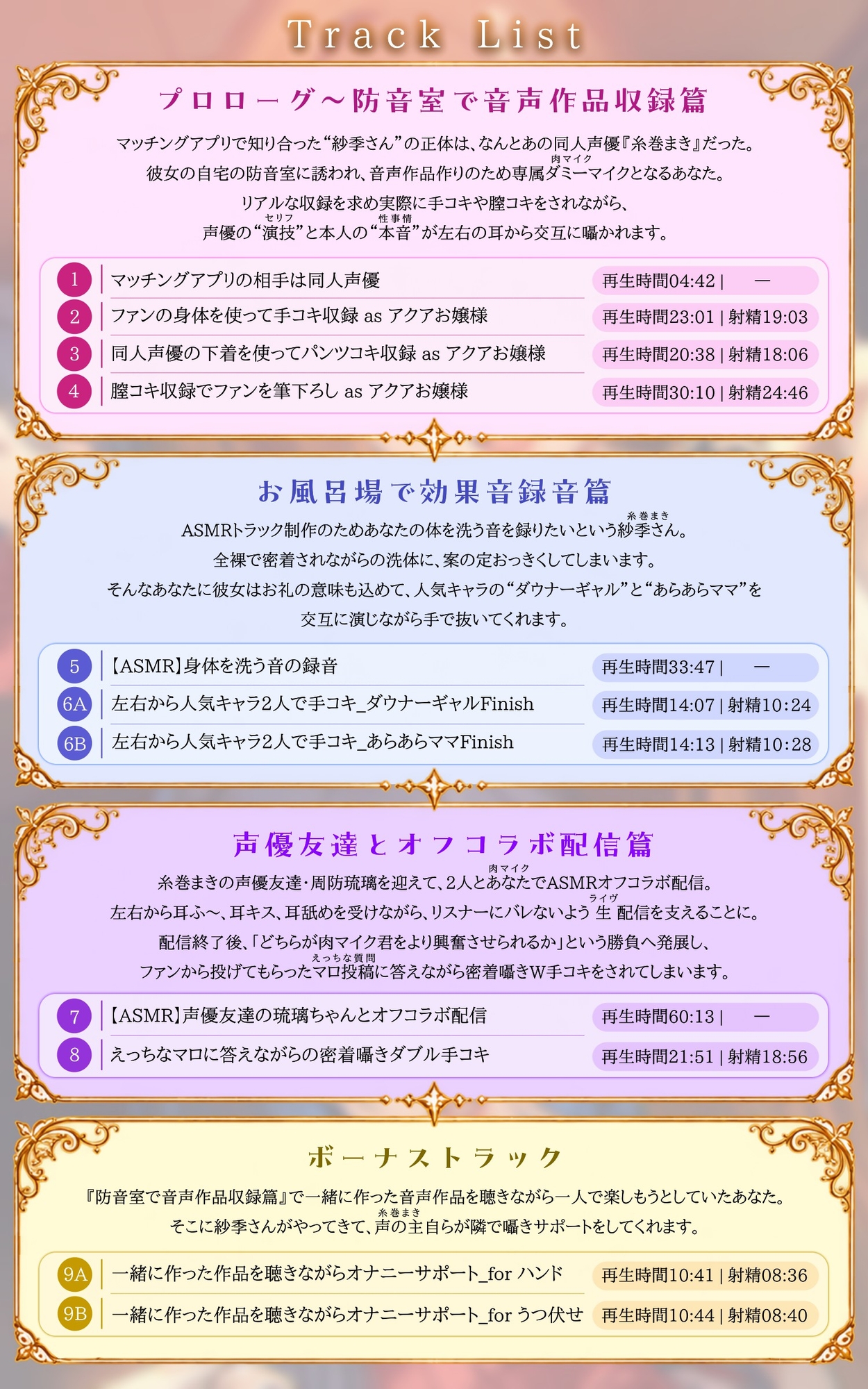 【耳元で囁かれる声優たちの本音とヒミツ】同人声優・糸巻まきはファンの身体を使って収録する【収録立ち会いシミュレーション】 サンプル画像3