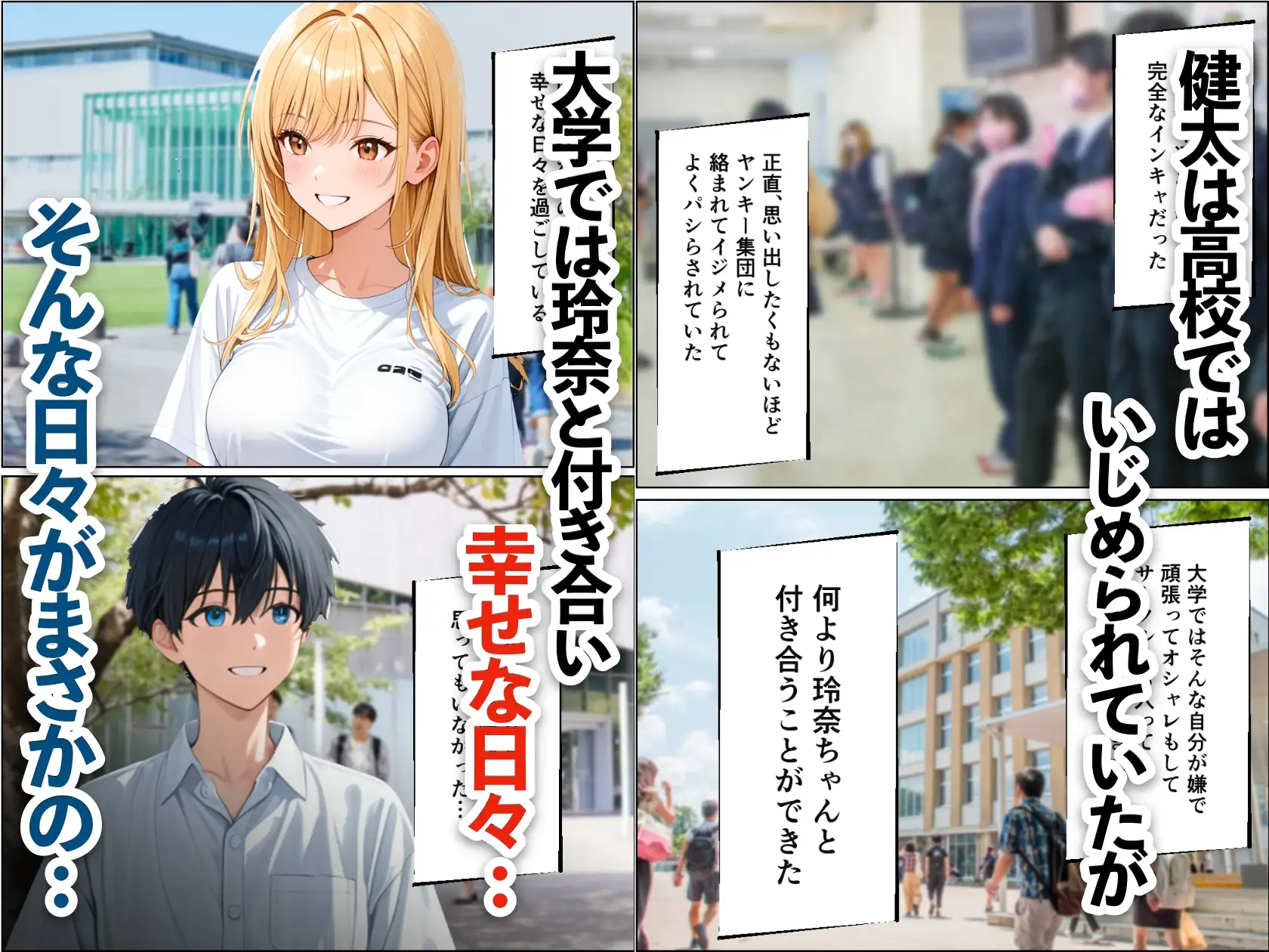 水着デート中の大好きな彼女を目の前で寝取られた話 サンプル画像 2