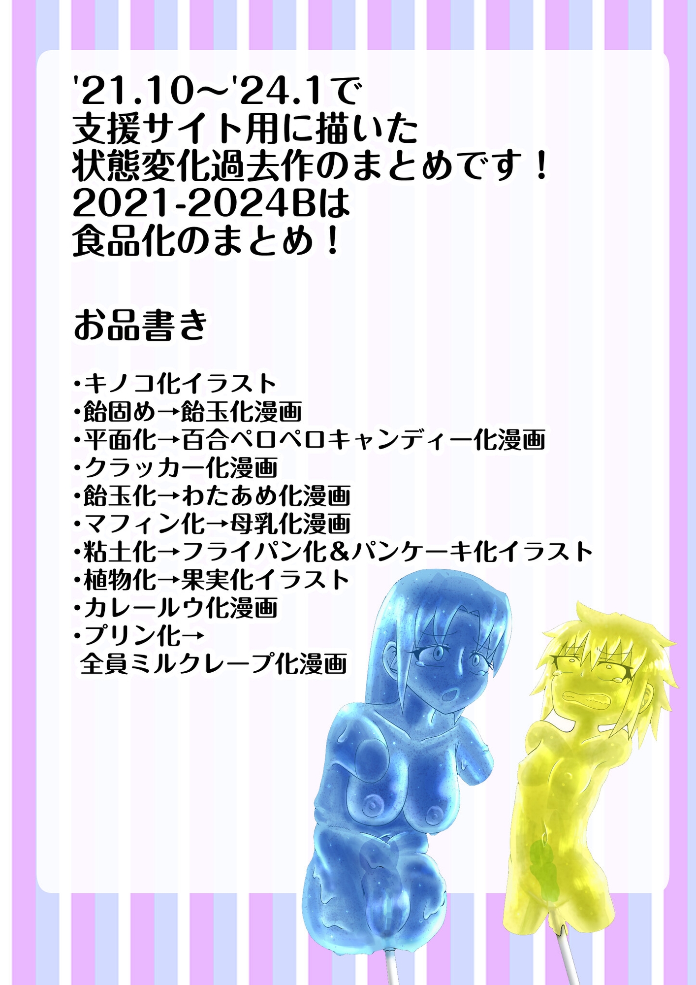 支援サイト過去ログまとめ2021-2024B(食品化) 画像1