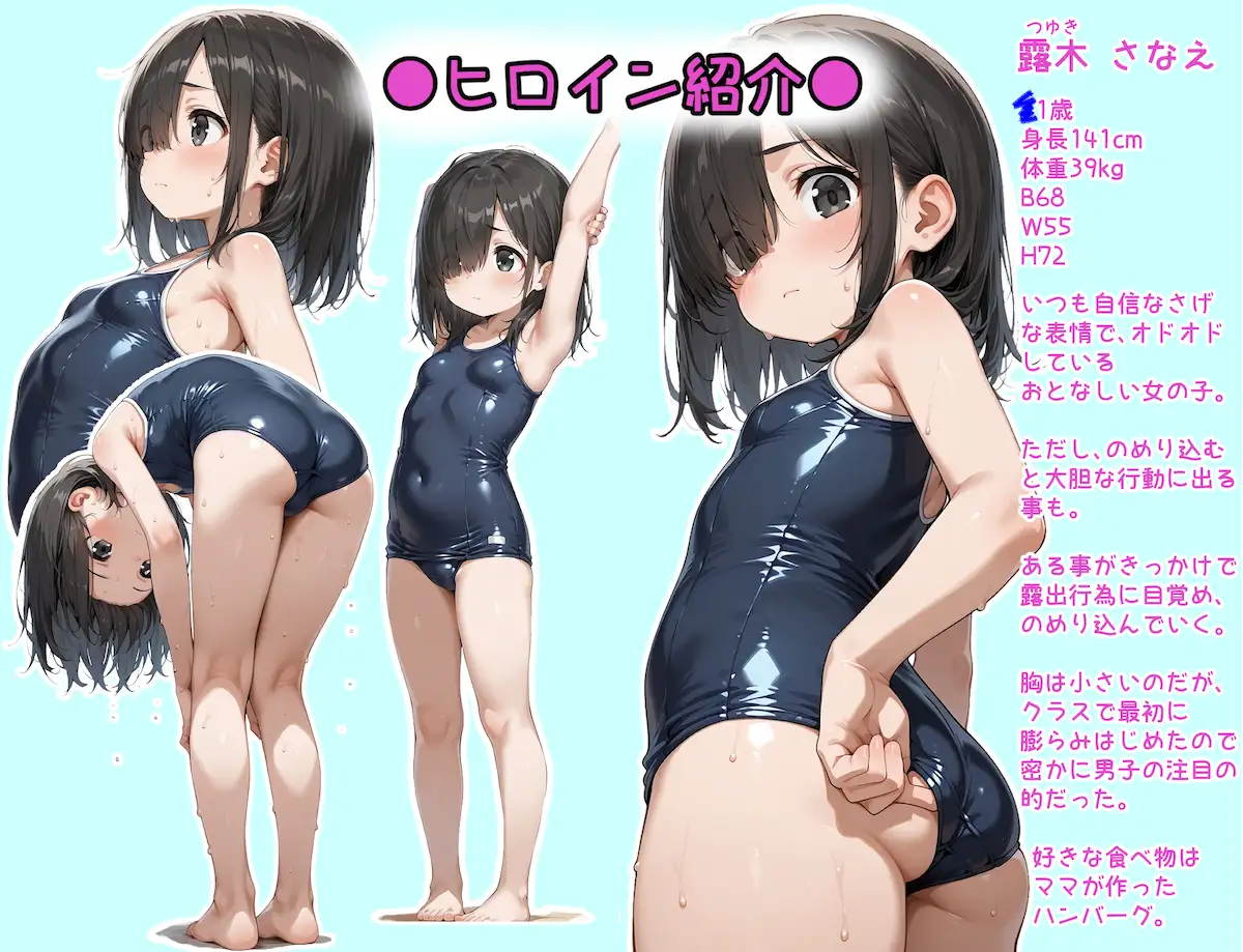 露出美少女さなえちゃん夏休み編〜あついから脱いじゃっても仕方ないよね?〜 サンプル画像1