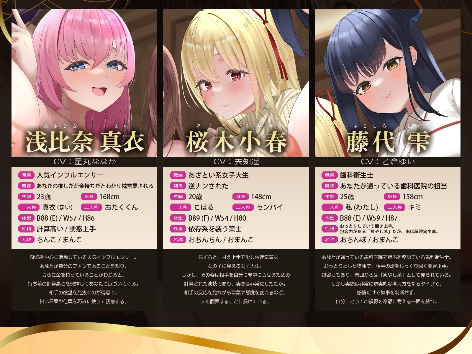 【早期特典】【5時間x5人】金持ちDT争奪♡嘘つき恋愛サバイバル～5人も婚約者候補がいるのに俺を本当に愛しているのは、たった1人だけらしい～ サンプル画像6枚目