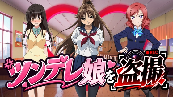 【有名ツンデレ娘を盗撮】～王道のパンチラを求めて～