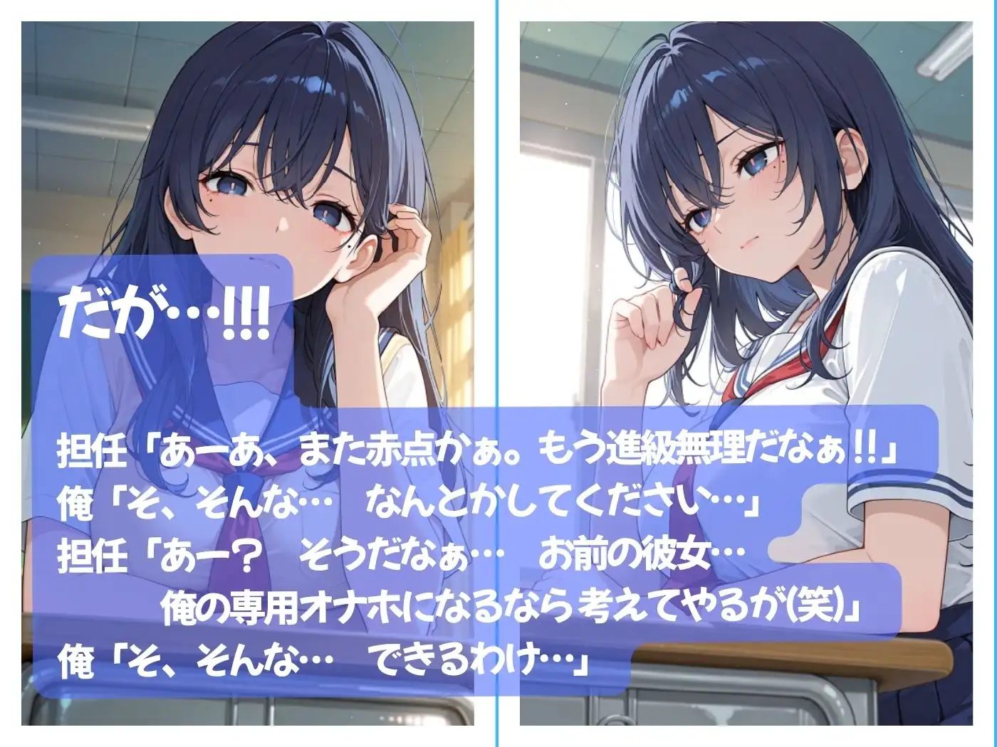 優等生な俺の彼女が担任教師のオナホになった件 サンプル画像 4