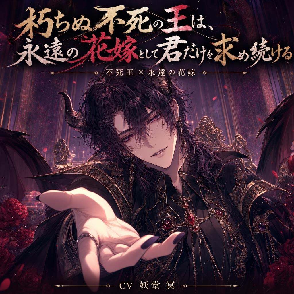 朽ちぬ不死の王は、永遠の花嫁として君だけを求め続ける♡〜死を超えた腕に抱かれ、還れなくなる夜〜【人外/不死/バイノーラル】-1画像