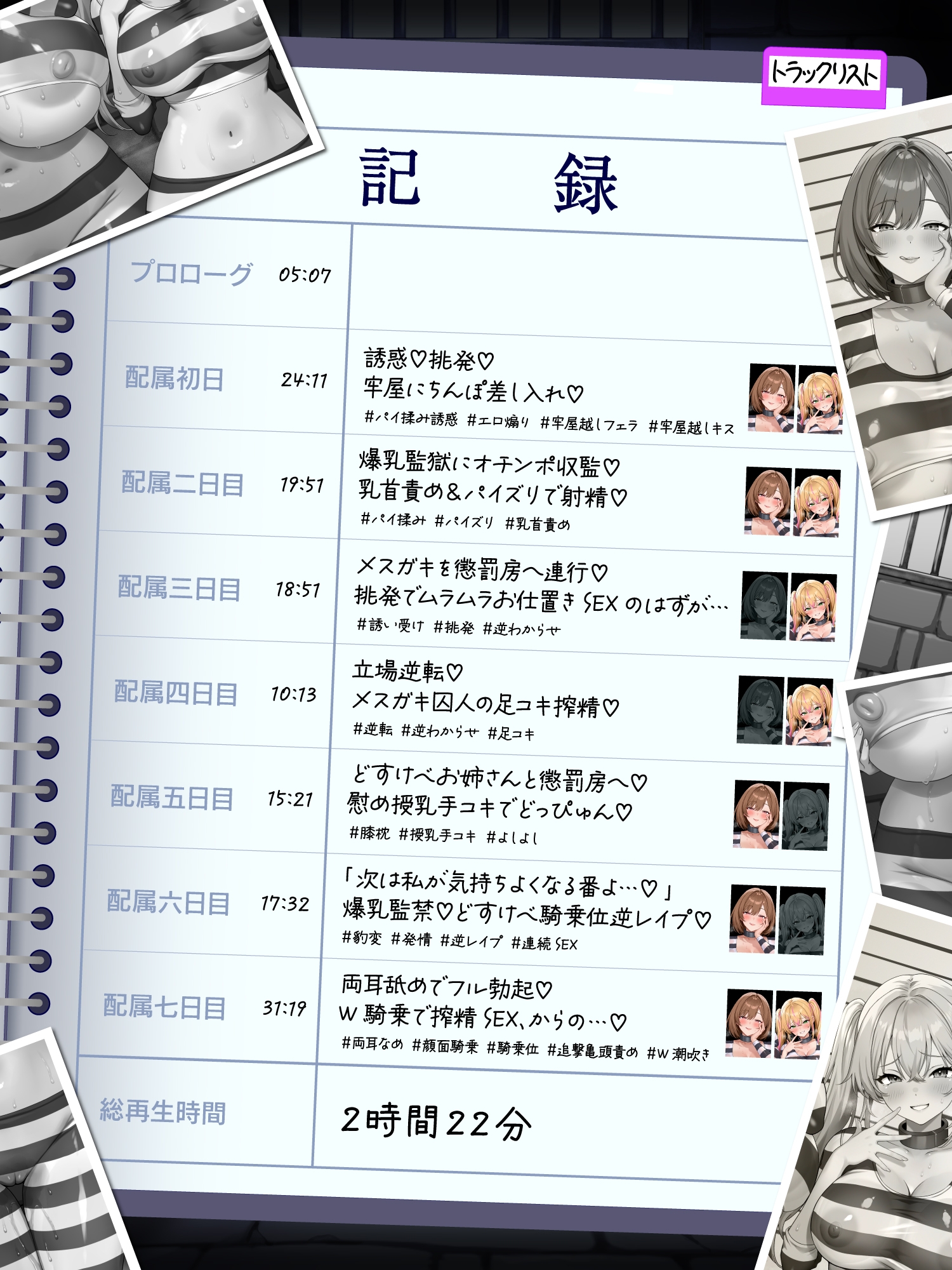 【逆レ○プ】凶悪性犯罪者収容施設Season2〜どすけべ犯罪者の誘惑に乗れば精液を根こそぎ搾り取られる地獄の看守生活〜 画像7