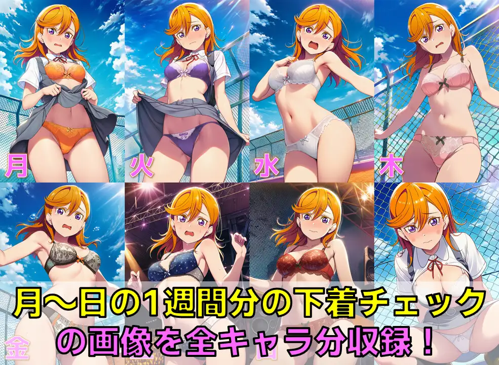 スクールアイドル下着チェックV4.5【Li◯◯la!編・part1】 サンプル画像 2