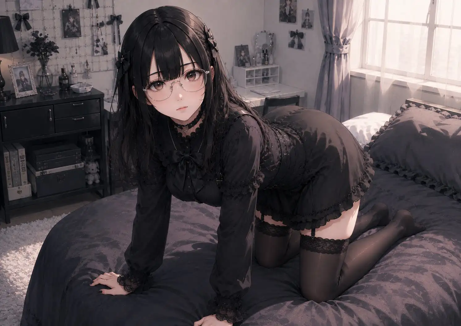 【実演】地雷系カワボ女子が3種類のおもちゃを使ってオホ声連続イキオナニー! サンプル画像 4