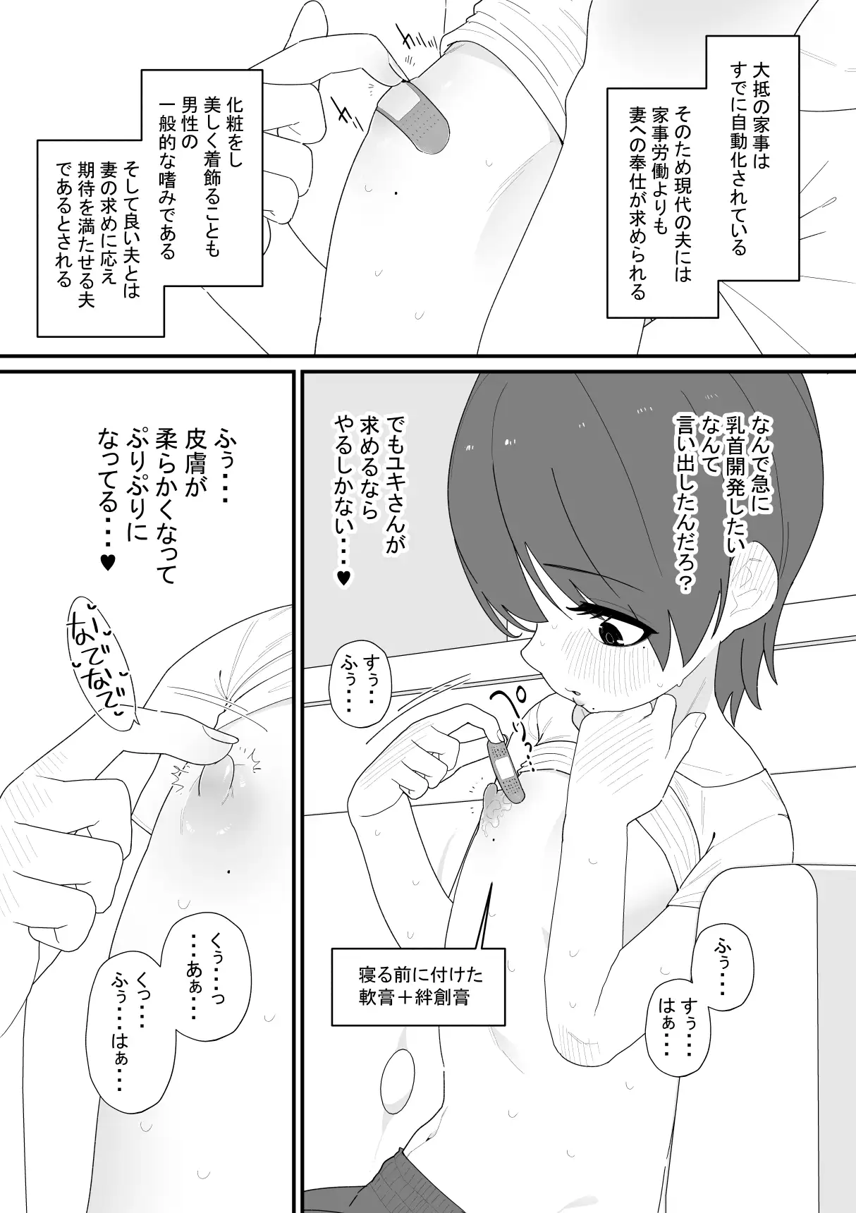 右乳首だけ調教された遊び用の夫 サンプル画像 2
