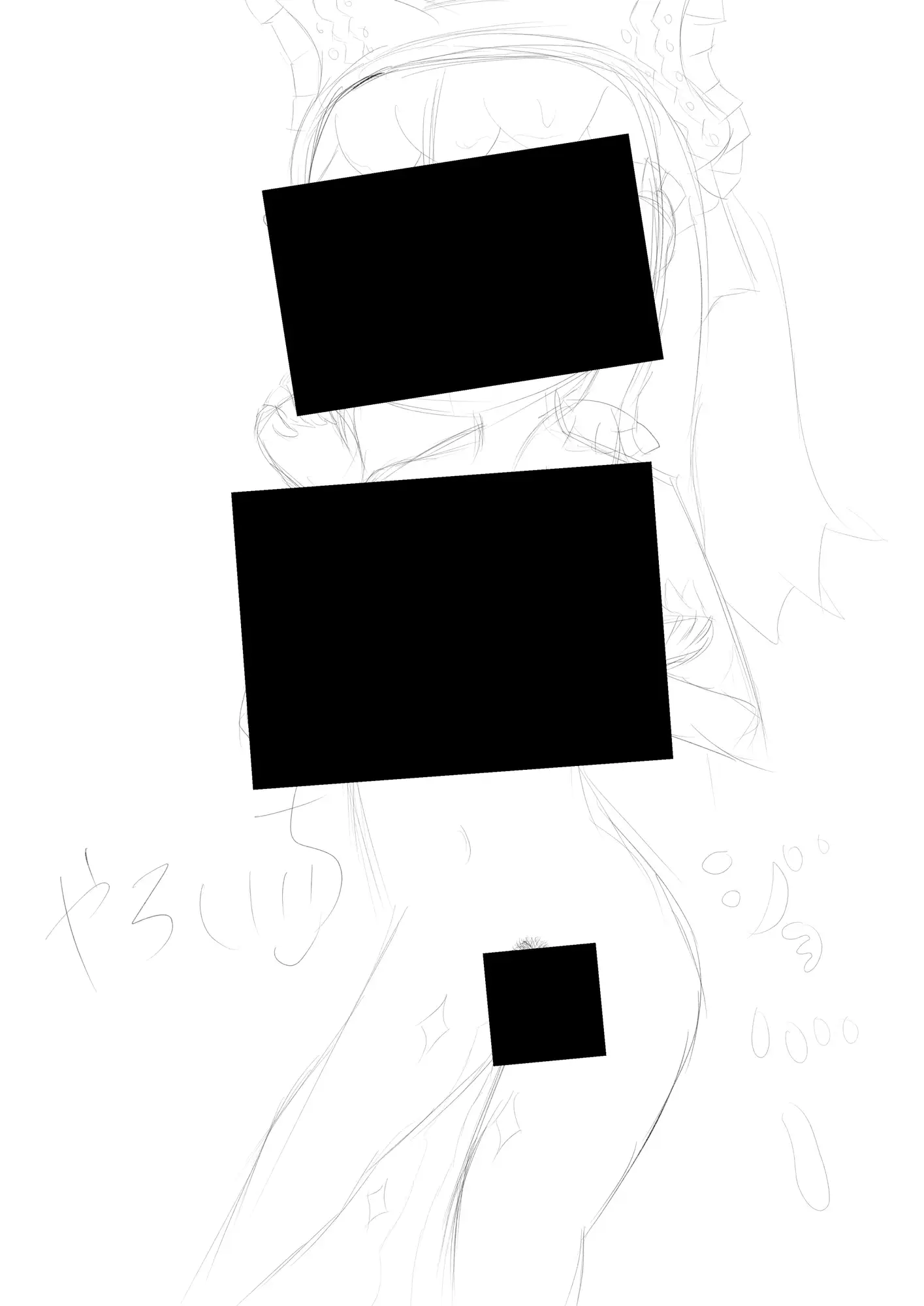 霊夢ちゃんのえっちなラフイラスト集vol.7 サンプル画像 6