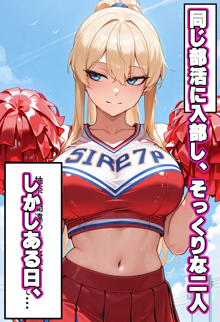 爆乳ギャル【チアリーダー部快楽堕ち】セリフ付きCG集 サンプル画像 3