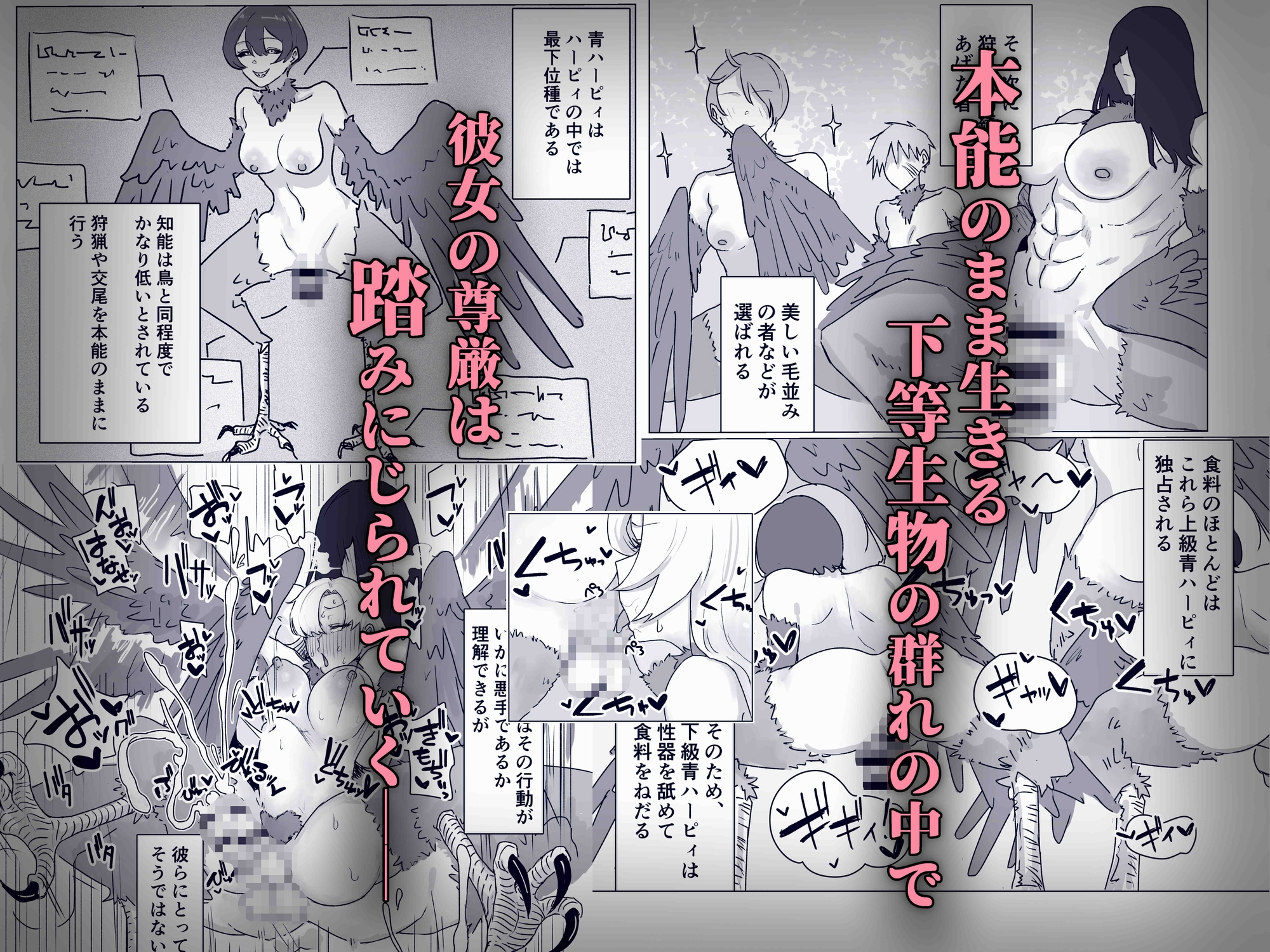 最強女騎士ふたなりハーピィ化-3