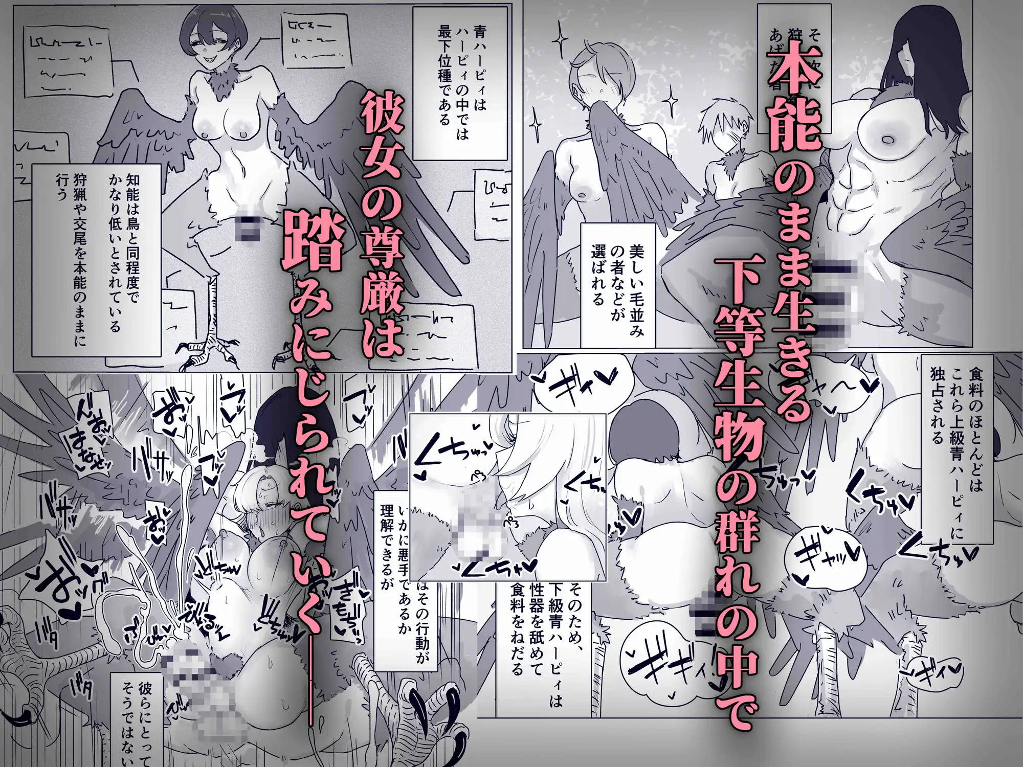 最強女騎士ふたなりハーピィ化-サンプル画像1