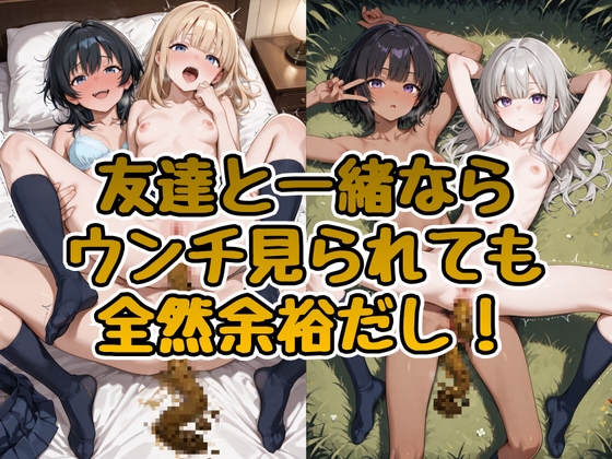 友達と一緒ならウンチ見られても全然余裕だし！