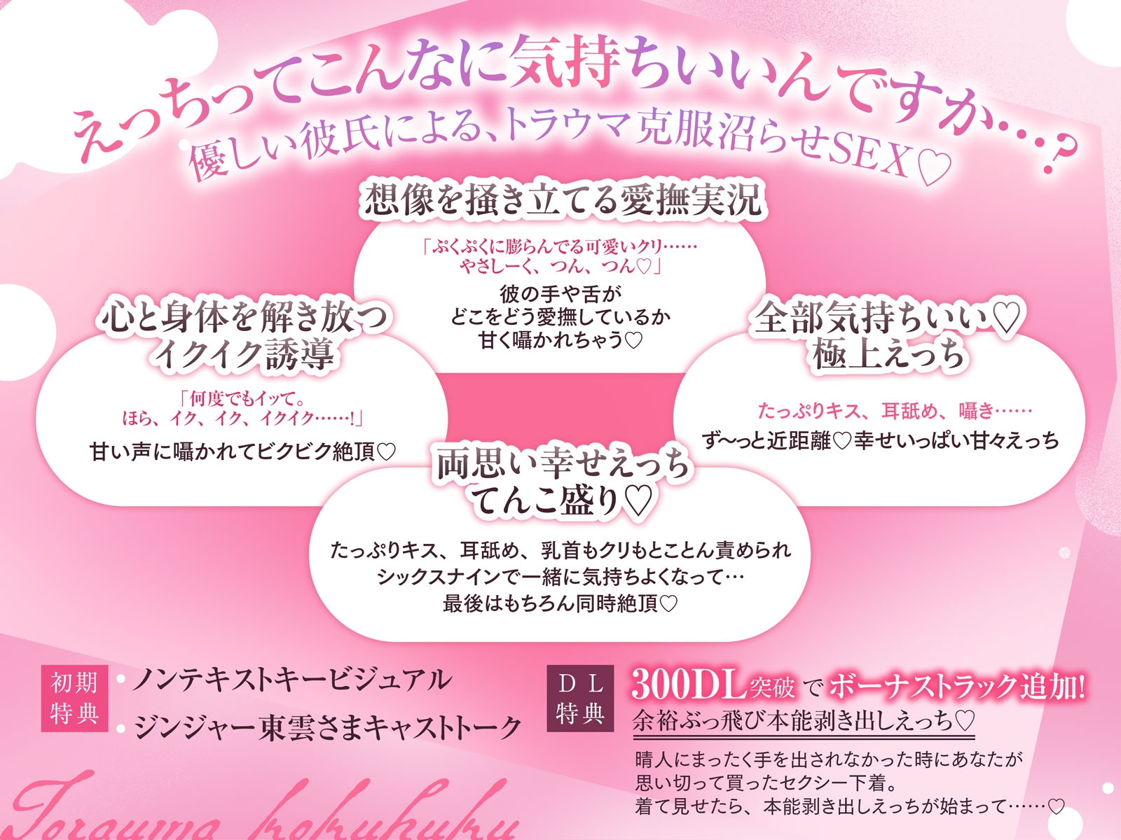 【優しい彼氏による、トラウマ克服沼らせSEX♡】えっちってこんなに気持ちいいんですか…?《甘々イクイク誘導で絶頂10回、射精&潮吹き3回♡》-3画像