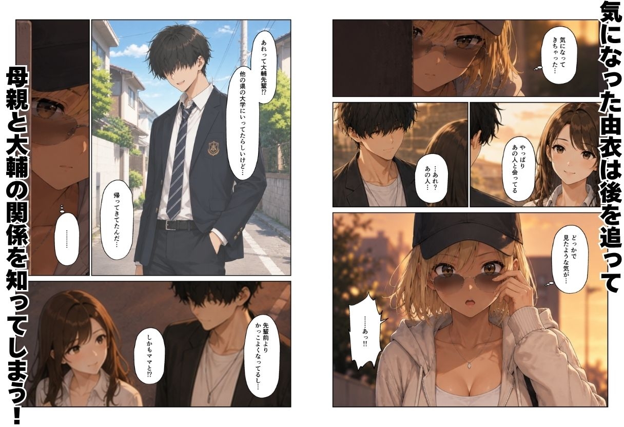 ギャル&人妻 母娘丼 バ先の人妻とエッチな関係になったらギャル娘ともセックスできてハーレムになった話 画像8