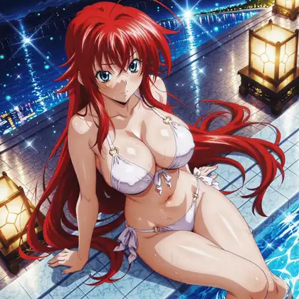 リアス・〇レモリーと夜デートでイチャラブ編 サンプル画像 2