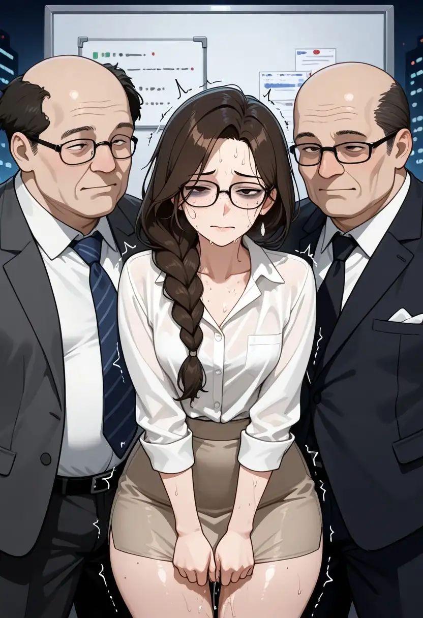 俺だけの女だと思ってた地味な同僚(26)が、デブでゲスな上司たちに三年前からNTRされてた話 サンプル画像 4