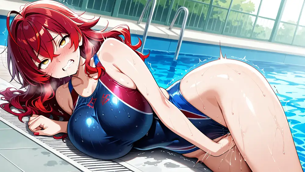爆乳茶赤水泳美女がコーチと秘密契約で淫らな個人レッスン【4K】 サンプル画像 5