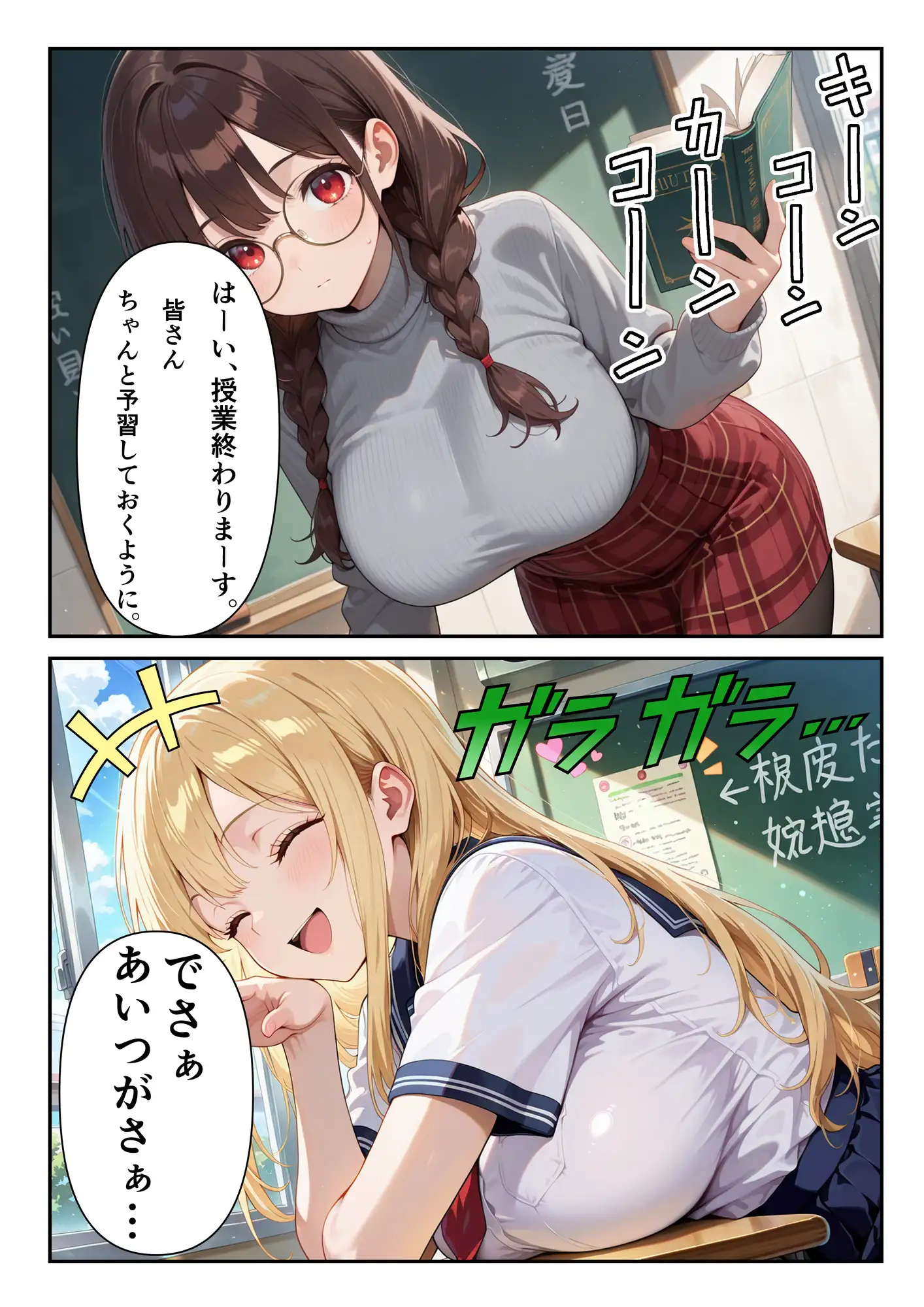 クラスの金髪ギャルが性欲モンスターだった サンプル画像 3