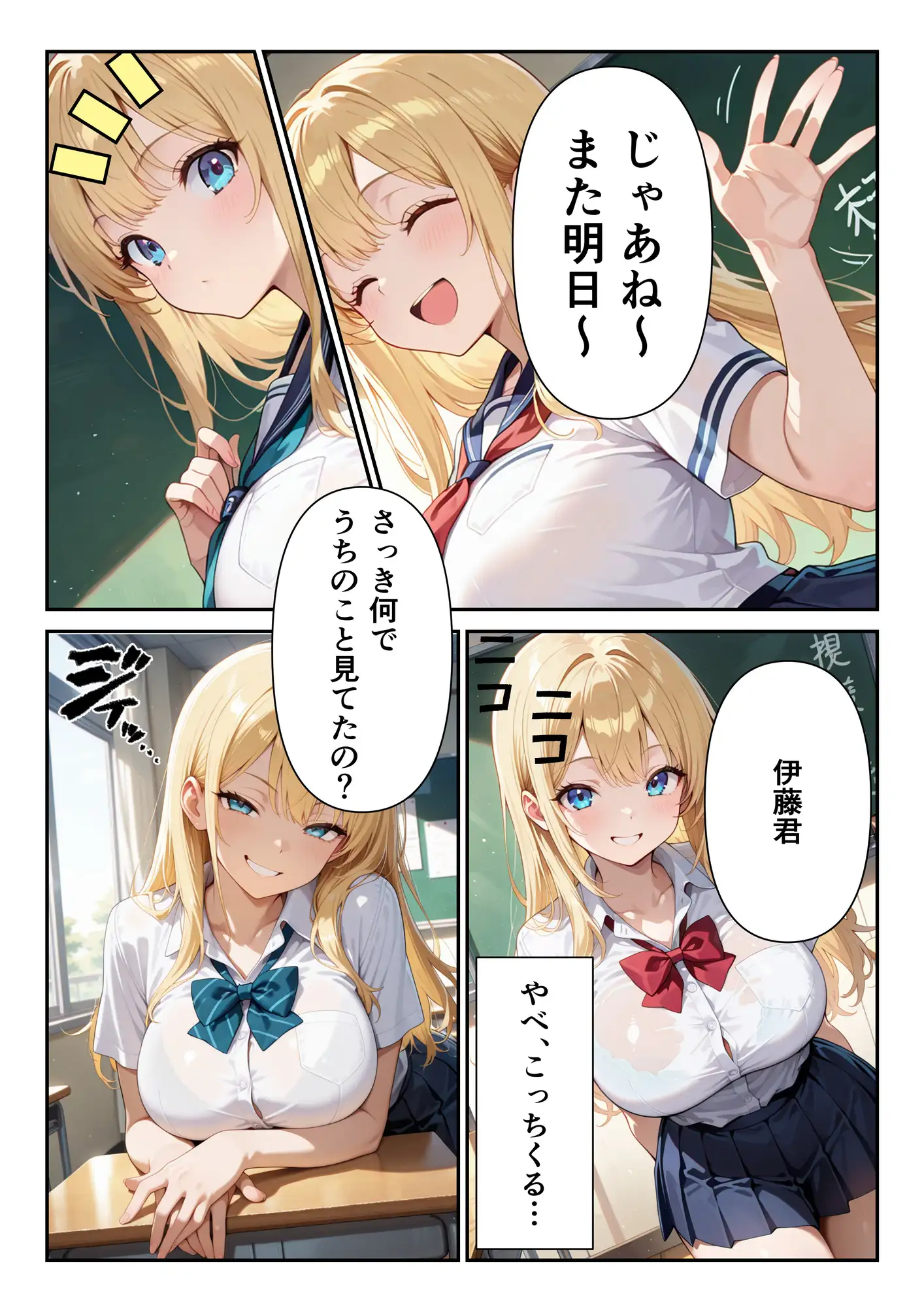 クラスの金髪ギャルが性欲モンスターだった サンプル画像 4