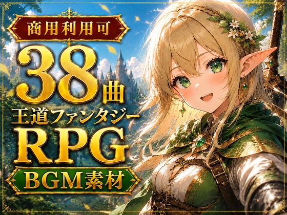 【38曲パック】クラシックJRPG向け・ゲーム制作用BGM素材集【商用利用可】