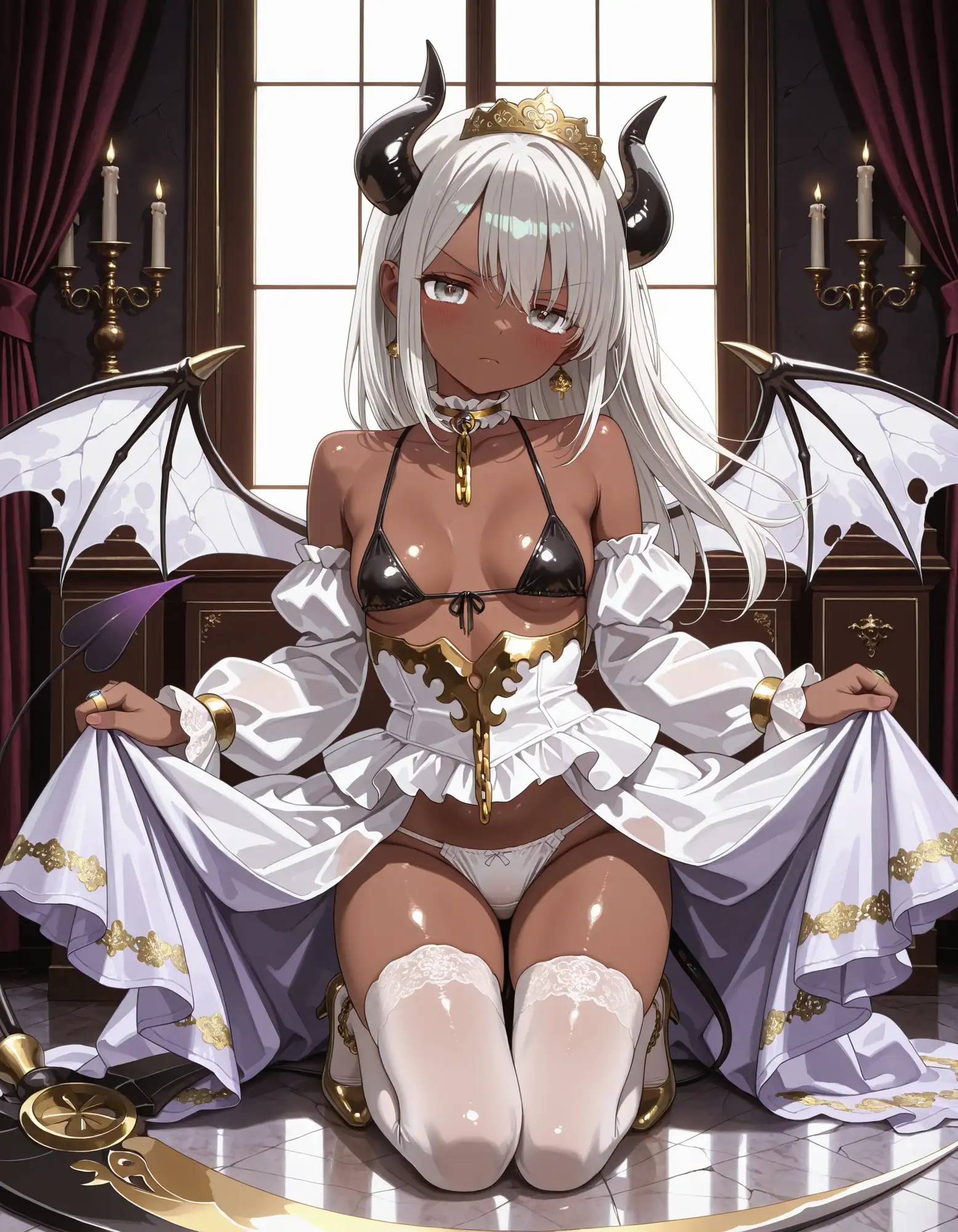 サキュバスコスでパンチラ サンプル画像 5