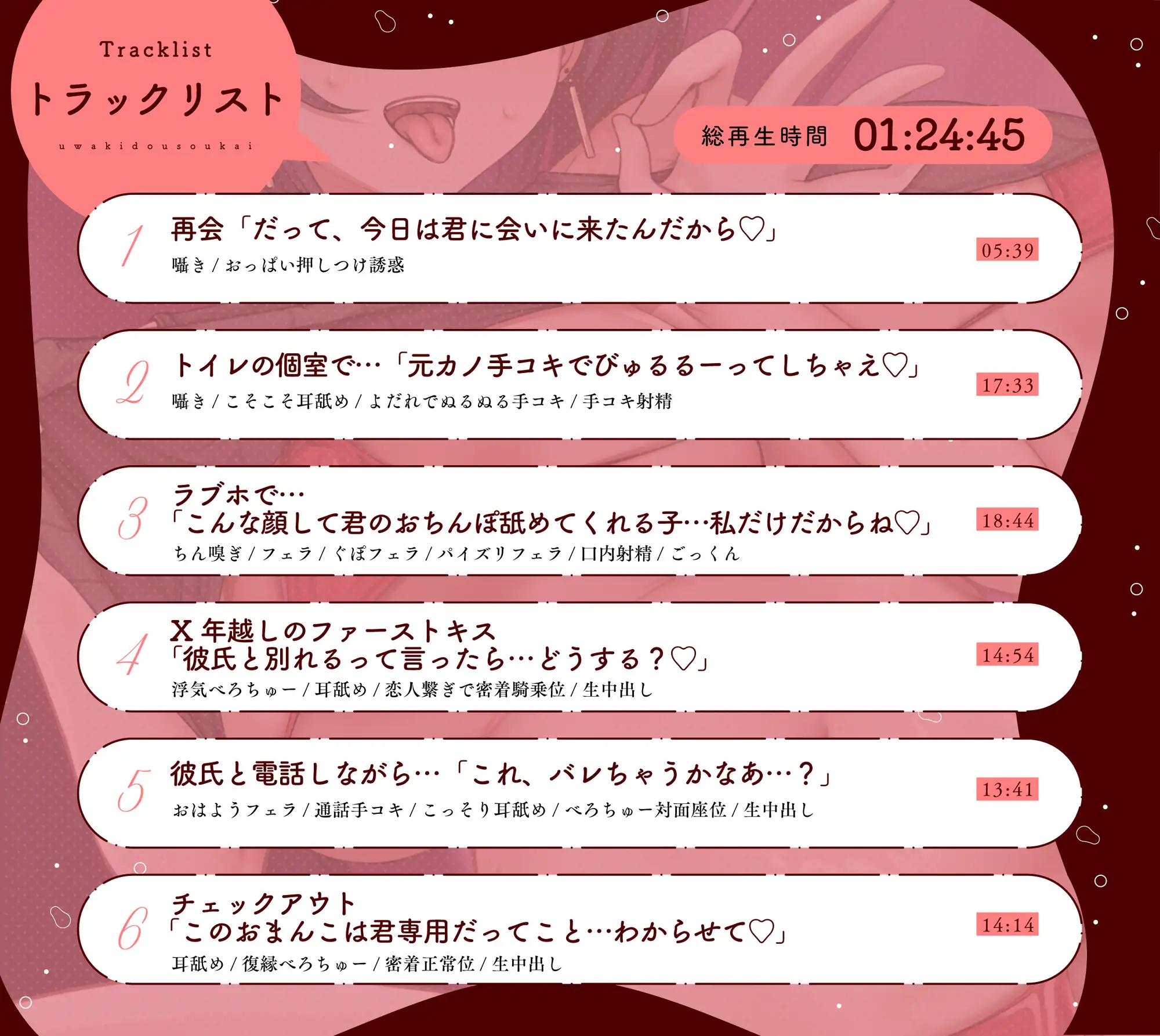 【浮気/逆レ/寝取り】Hカップ元カノと背徳浮気ハメ同窓会 〜ビッチになった発情メスはあなたのチンポに媚び狂う|ラブホ連れ込み発情逆レ&復縁確定寝取りハメ〜 サンプル画像 5