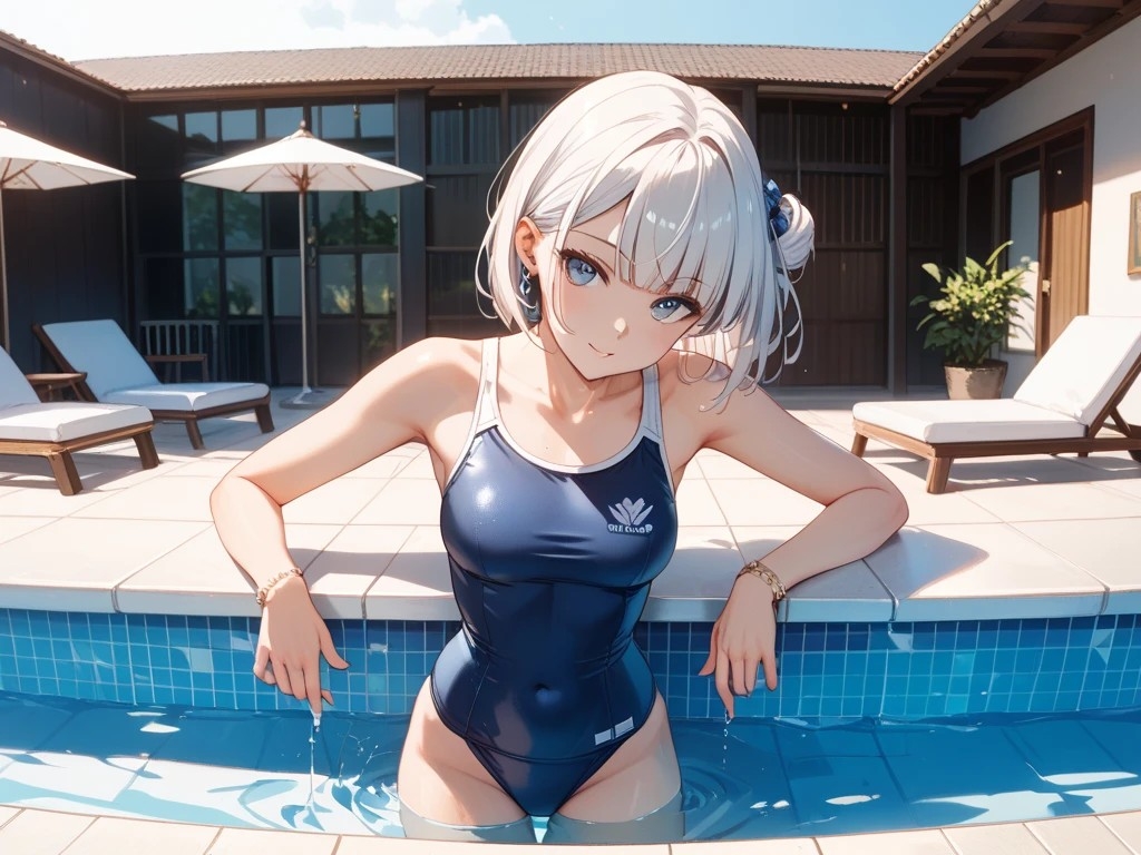 大自然を満喫する美女と水着の女の子と女性自衛官と女性宇宙飛行士 サンプル3