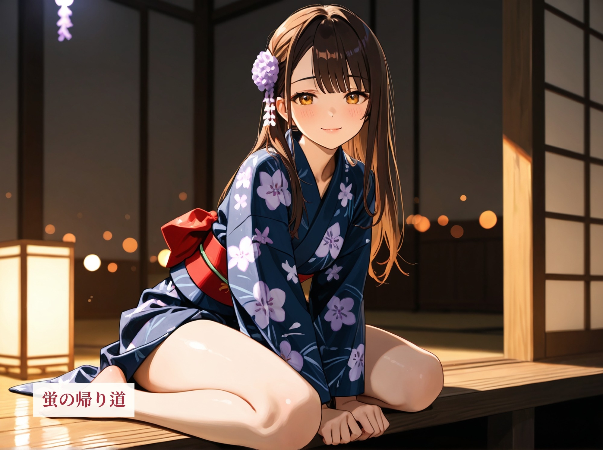 【看板娘×囲炉裏】雨音とささやきの繕いもの【雨音・添い寝・囁きASMR】
