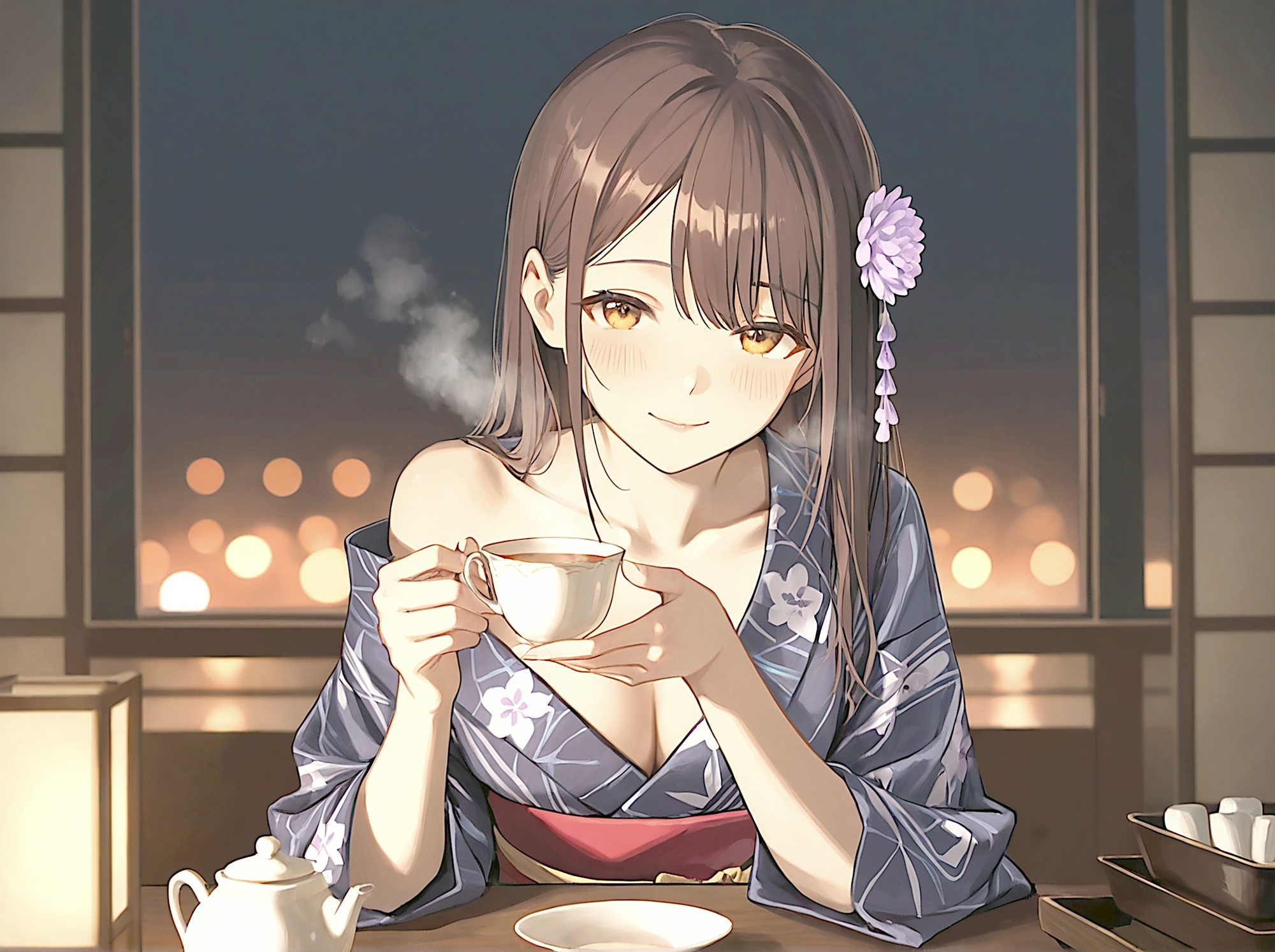 【夜中×お茶】あやかの湯宿ささやき日記 第七夜 夜中のお茶【添い寝・囁きASMR】