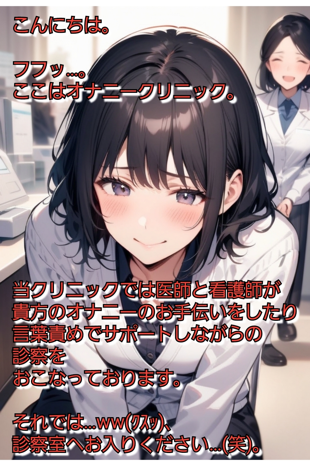 短小包茎マゾ向けCFNMボイス  君のオナニー見てあげる  【美人女医&看護師編】