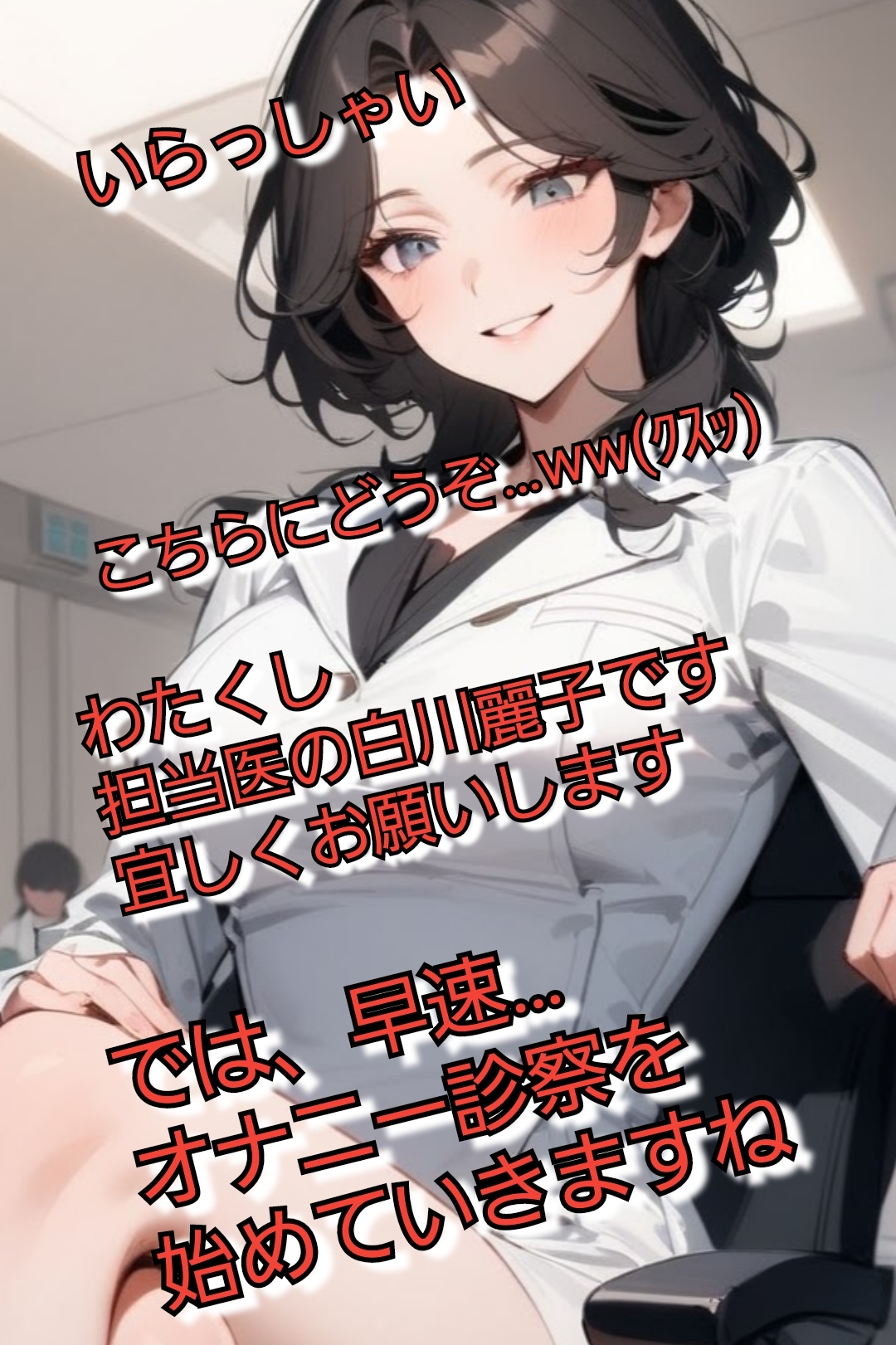 短小包茎マゾ向けCFNMボイス  君のオナニー見てあげる  【美人女医&看護師編】