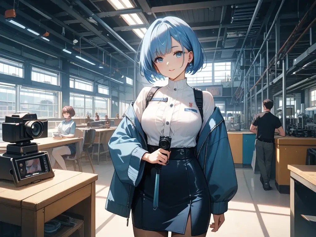 図書室プレイと学校プールプレイと工場で働く美女と鍾乳洞散策美女 サンプル画像 5