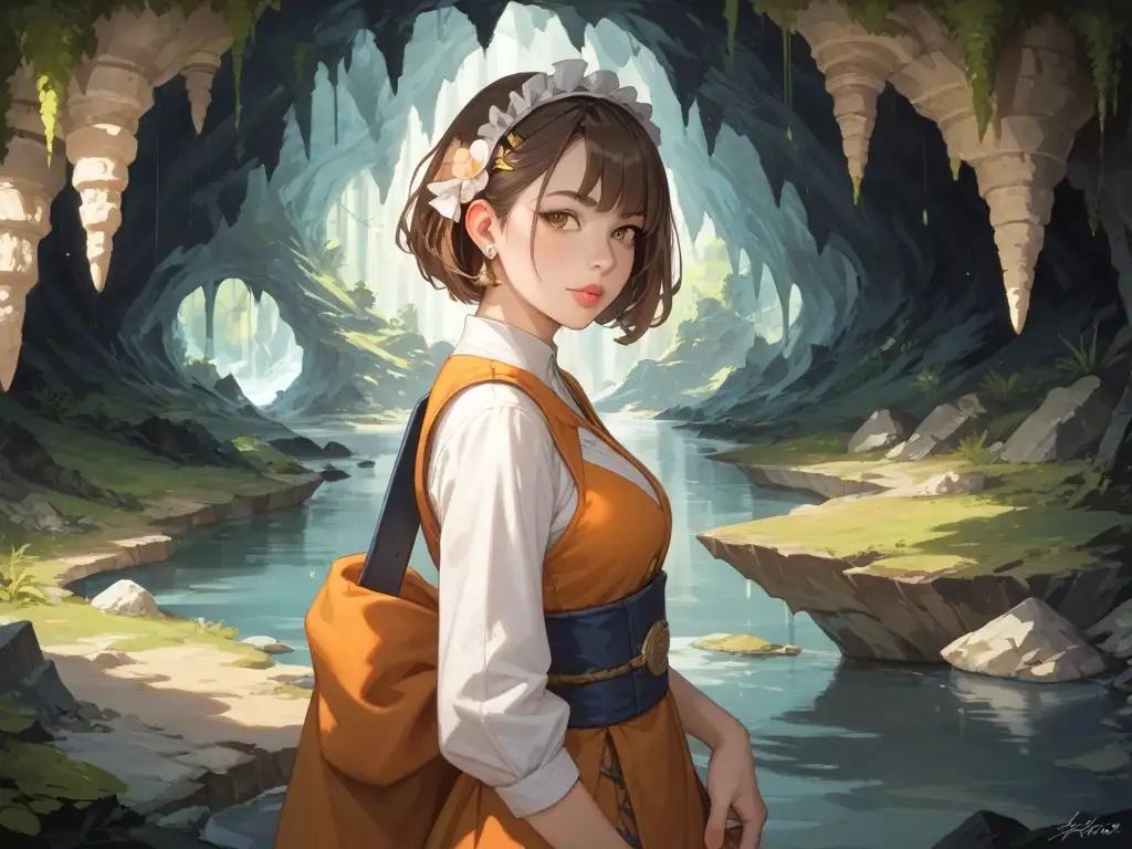 図書室プレイと学校プールプレイと工場で働く美女と鍾乳洞散策美女 サンプル画像 7