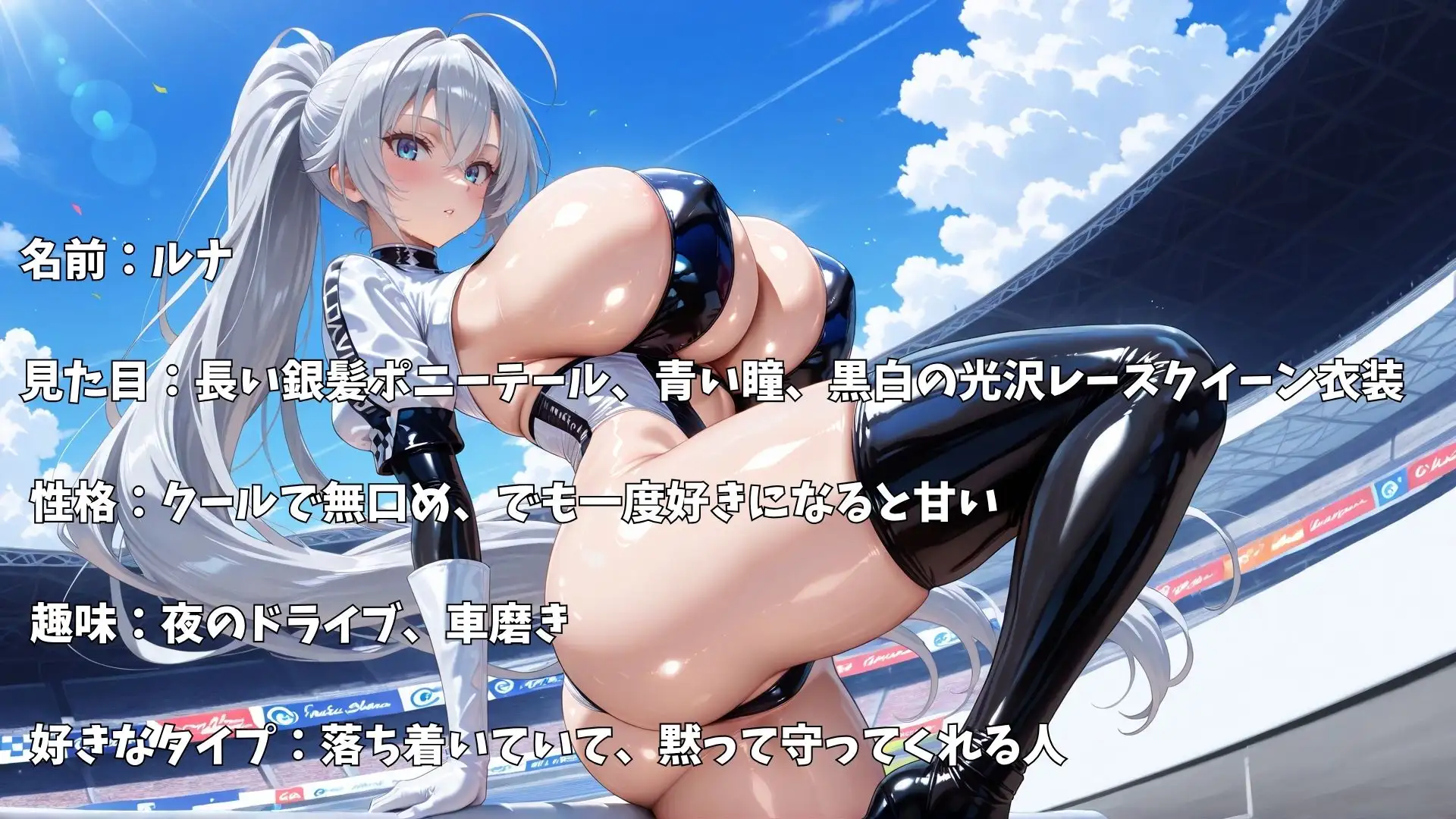 【4K】爆乳レースクイーン3人とイチャラブ中出しセックス サンプル画像 8