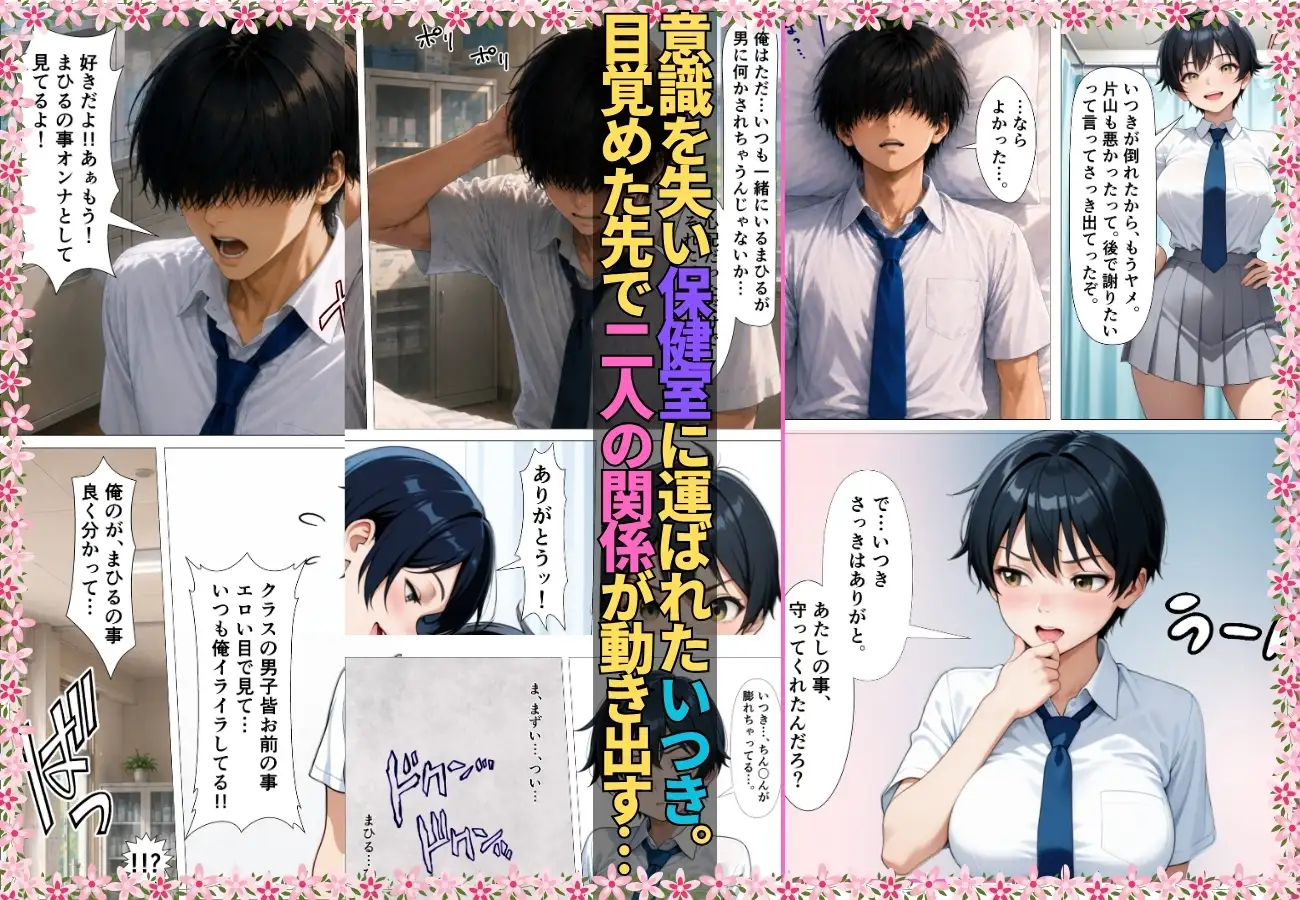 無自覚なボーイッシュ幼馴染が無防備すぎてガチンコいちゃらぶセックス【漫画】【女子校生】【あまあま】【初体験】【153p】 サンプル画像 6
