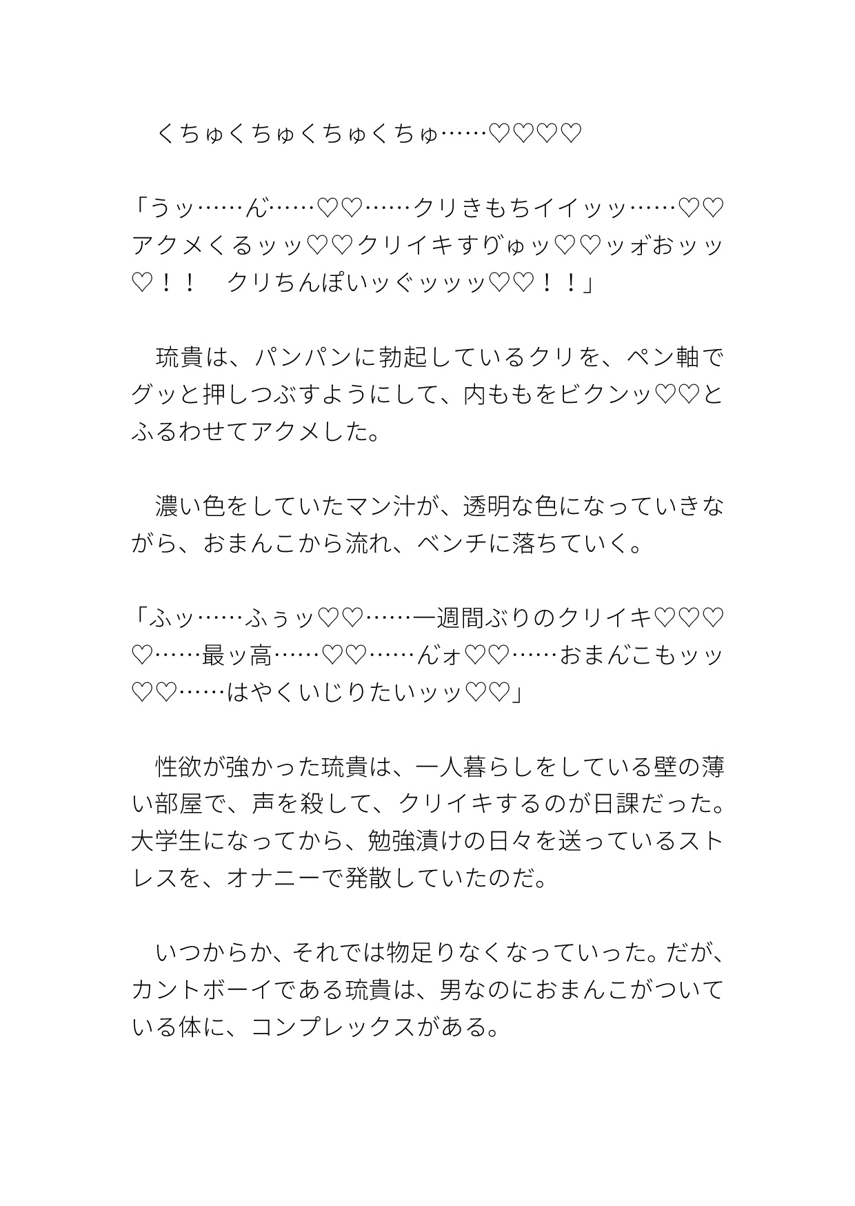野外オナニーを撮影されて巨根で生ハメ中出しされるカントボーイ 画像3