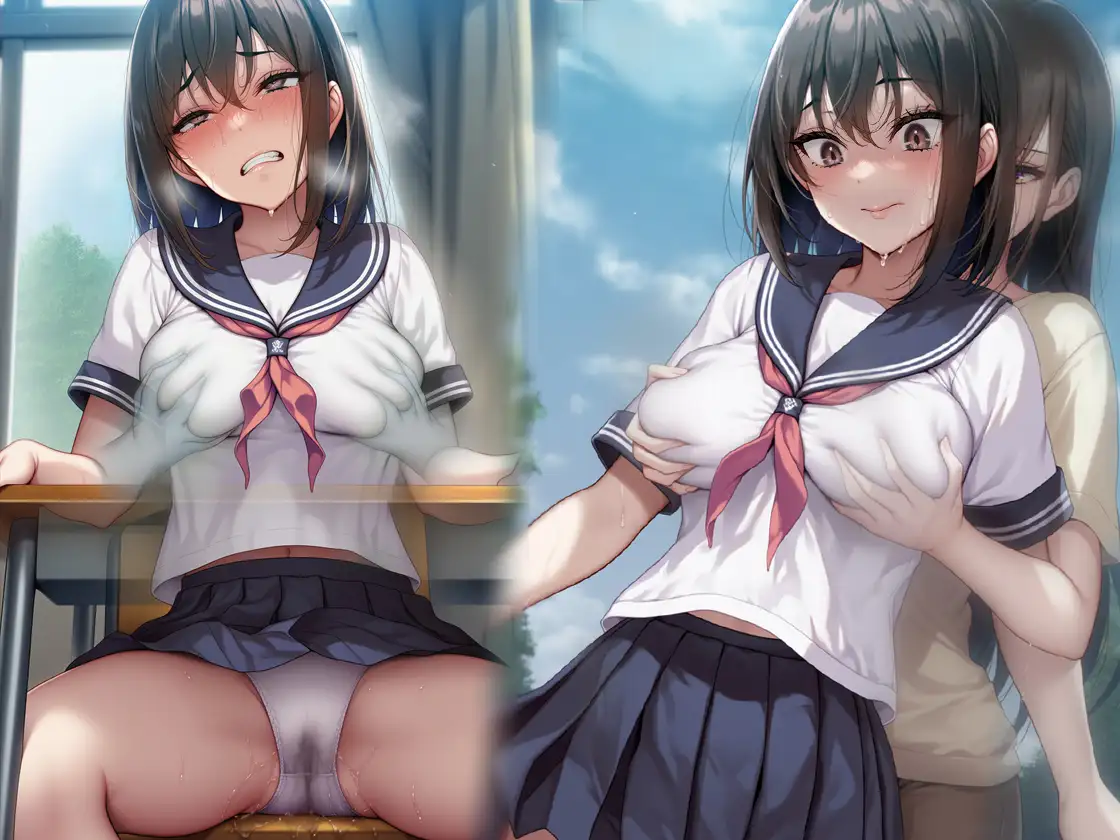 『レズ幽霊に取り憑かれ、日常全てで愛撫されて焦らし抜かれ、イカされまくった女子○生』原作&音声版セット サンプル画像 2