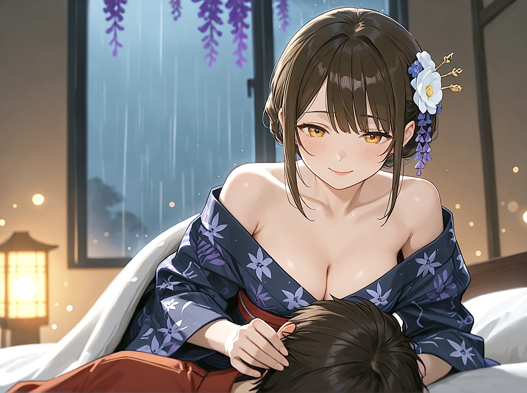 【看板娘×ひざまくら】あやかの湯宿ささやき日記 第十九夜 雨音の耳かき【耳かき・添い寝・囁きASMR】