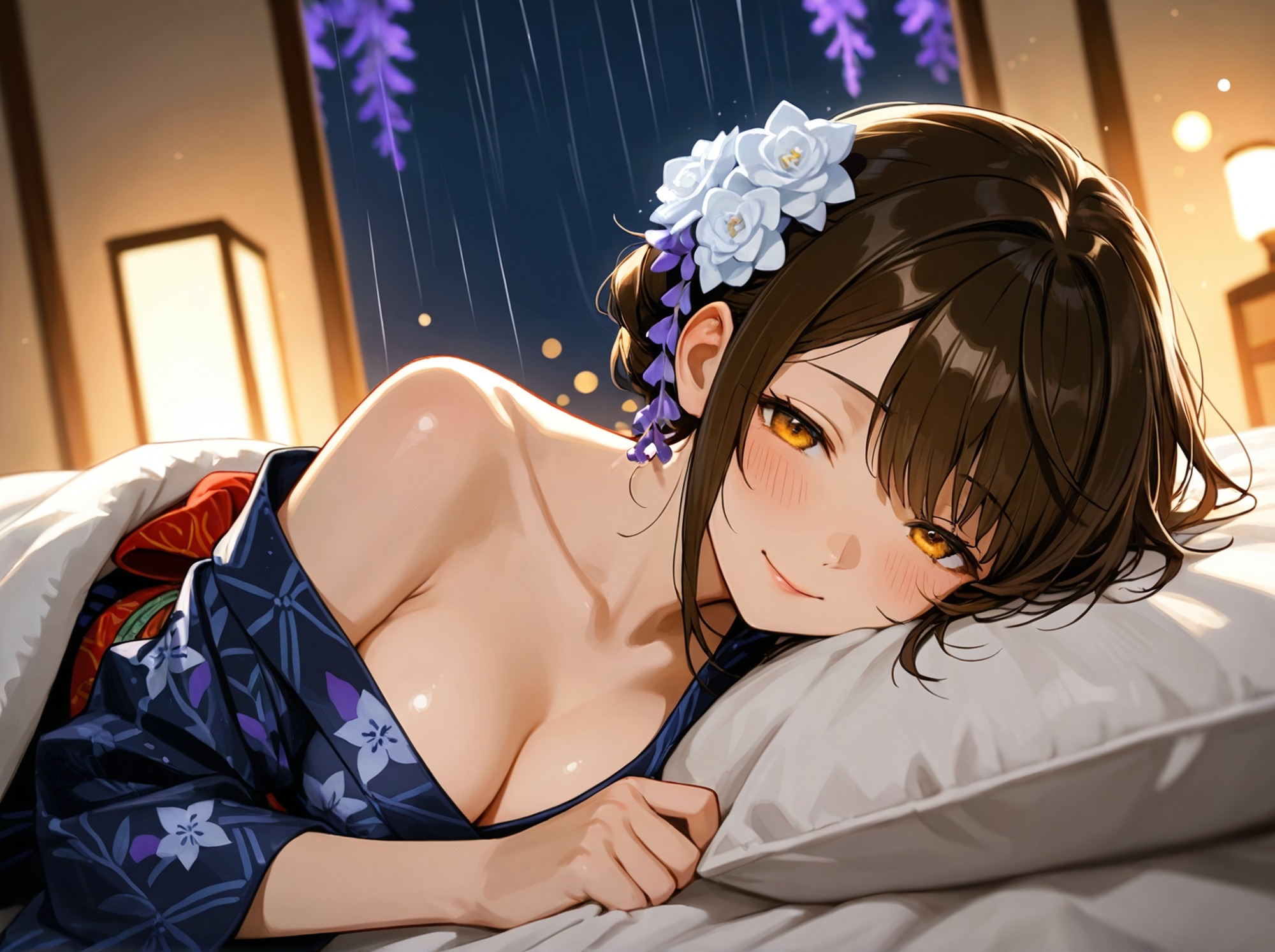 【看板娘×ひざまくら】あやかの湯宿ささやき日記 第十九夜 雨音の耳かき【耳かき・添い寝・囁きASMR】