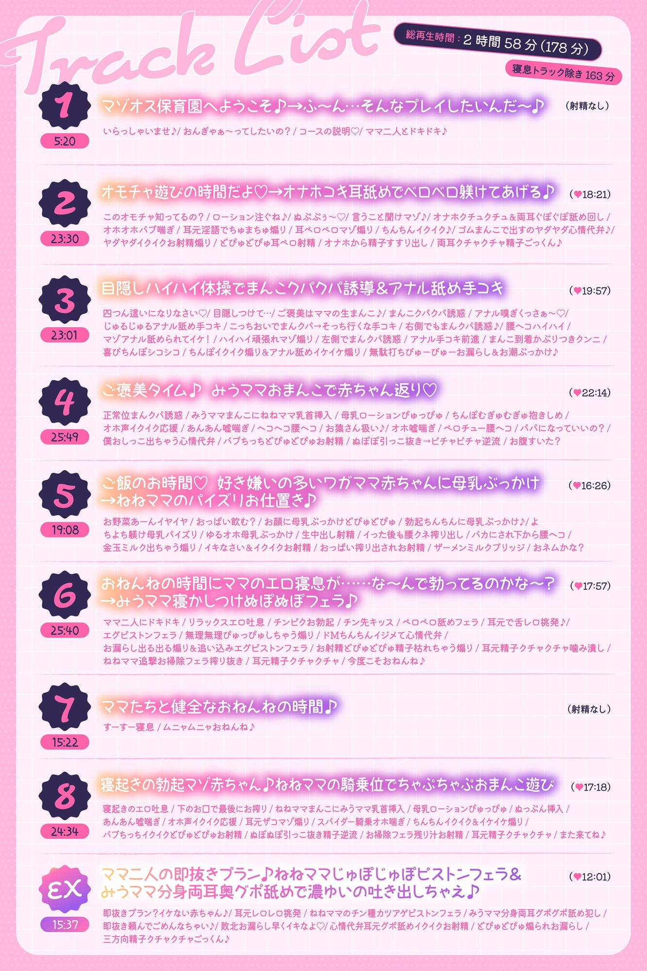 【ず〜っとママ二人と3P♪】マゾオス赤ちゃんザコちんぽイジり倒し保育園♪ お漏らしぴゅ〜ぴゅ〜しましょうね〜♪【でちゅまちゅ心情代弁】 画像7