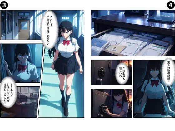 セリフ付き【淫乱学園】狙われた巨乳JK〜屈辱の絶頂記録〜 サンプル画像 2