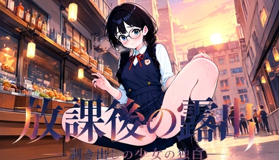 放課後の露出 ―剥き出しの少女の独白―